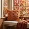 Greentek; Fall Pumpkin Heart Throw Pillow Covers Set of 2 (18x18) – Caramel Autumn Thanksgiving Harvest Soft Plush Faux Fur Jacquard Cushion Cases for Sofa, Couch & Home Decor; Category:Fall Pillows & Blankets; Image:4